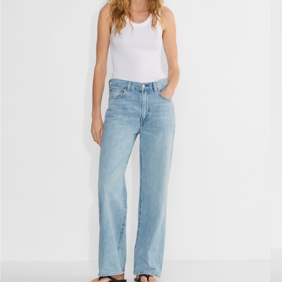 ARITZIA DENUM FORUM Farrah High Rise Wide Leg Jean 25/28L - Picture 9 of 9